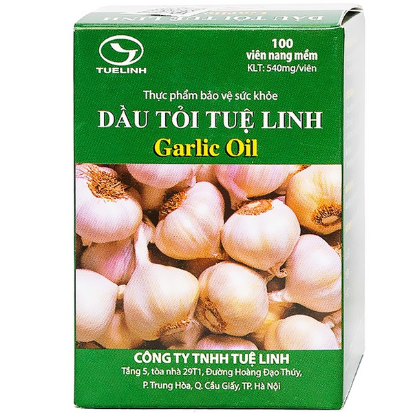 Dầu tỏi Tuệ Linh Garlic Oil hộp 1 lọ 100 viên