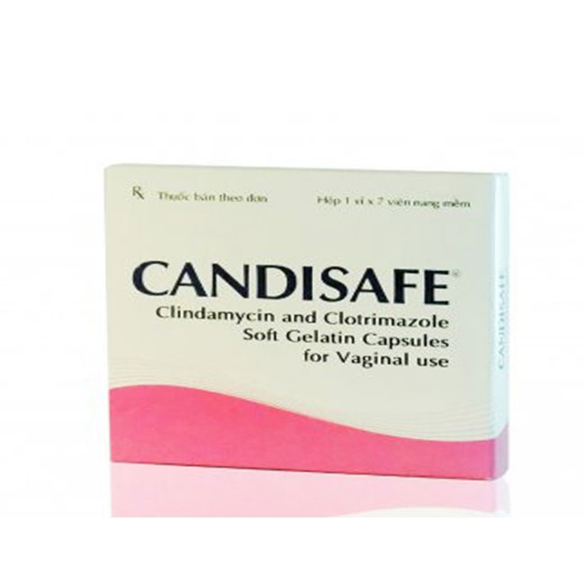 Viên đặt âm đạo Candisafe hộp 1 vỉ x 7 viên
