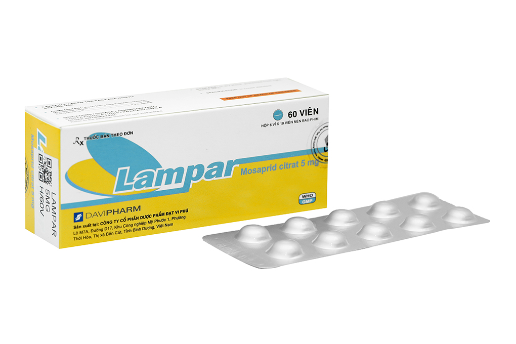 Lampar 5mg hộp 60 viên