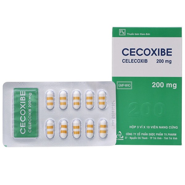 Thuốc xương khớp, gút Cecoxibe hộp 3 vỉ x 10 viên