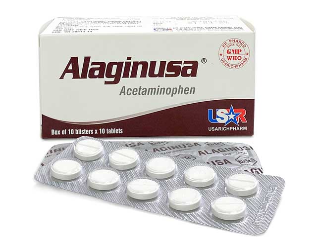 Thuốc được sử dụng trong điều trị giảm đau dây thần kinh, khớp mãn tính Alaginusa hộp 10 vỉ x 10 viên