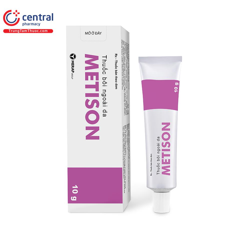 Thuốc bôi điều trị viêm da METISON hộp 1 tuýp 10g