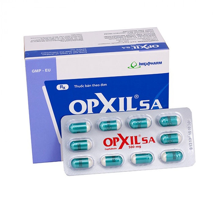Thuốc kháng sinh Opxil SA 500 mg hộp 100 viên
