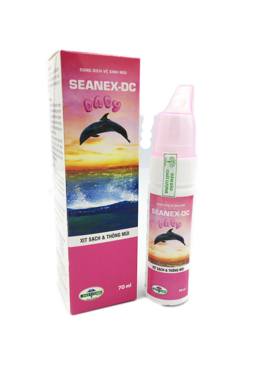 Nước muối biển vệ sinh mũi cho trẻ con SEANEX-DC hộp 1 chai 70ml