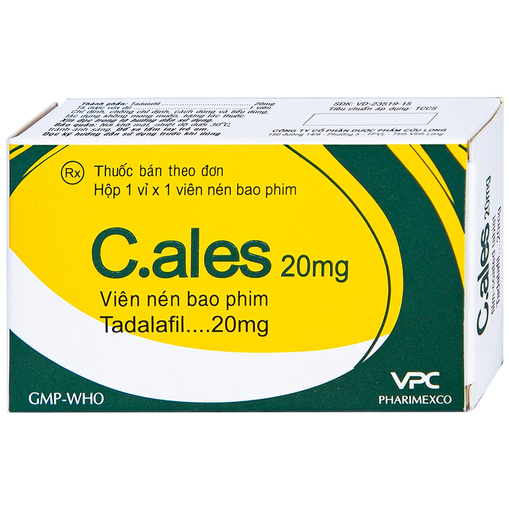 Thuốc hỗ trợ sinh lý C.ales 20mg hộp 1 viên