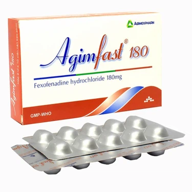 Thuốc chống dị ứng Agimfast 180 Agimexpharm hộp 2 vỉ x 10 viên