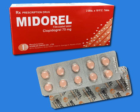 Thuốc ngừa xơ vữa động mạch Midorel hộp 3 vỉ x 10 viên nén bao phim