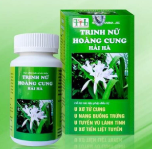 Hỗ trợ các liệu pháp điều trị u xơ, u nang Trinh Nữ Hoàng Cung Hải Hà hộp 1 lọ 60 viên