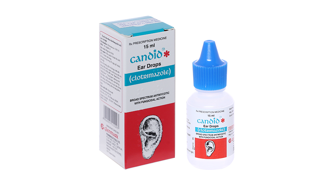 Dung dịch nhỏ tai trị nấm tai Candid 1% chai 15ml