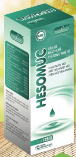 Siro hỗ trợ viêm mũi, viêm xoang Hesomuc hộp 1 chai 125ml