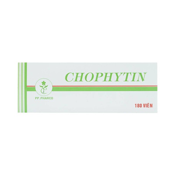Giúp bổ gan, thông mật, lợi tiểu, thanh nhiệt CHOPHYTIN hộp 1 lọ 180 viên