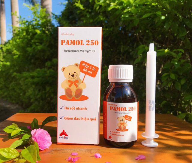 Hỗn dịch uống Pamol 250 hộp 1 lọ 60ml