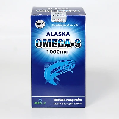 Thực phẩm bảo vệ sức khỏe Alaska Omega-3 1000mg (Gia Nguyễn) hộp 1 lọ 100 viên