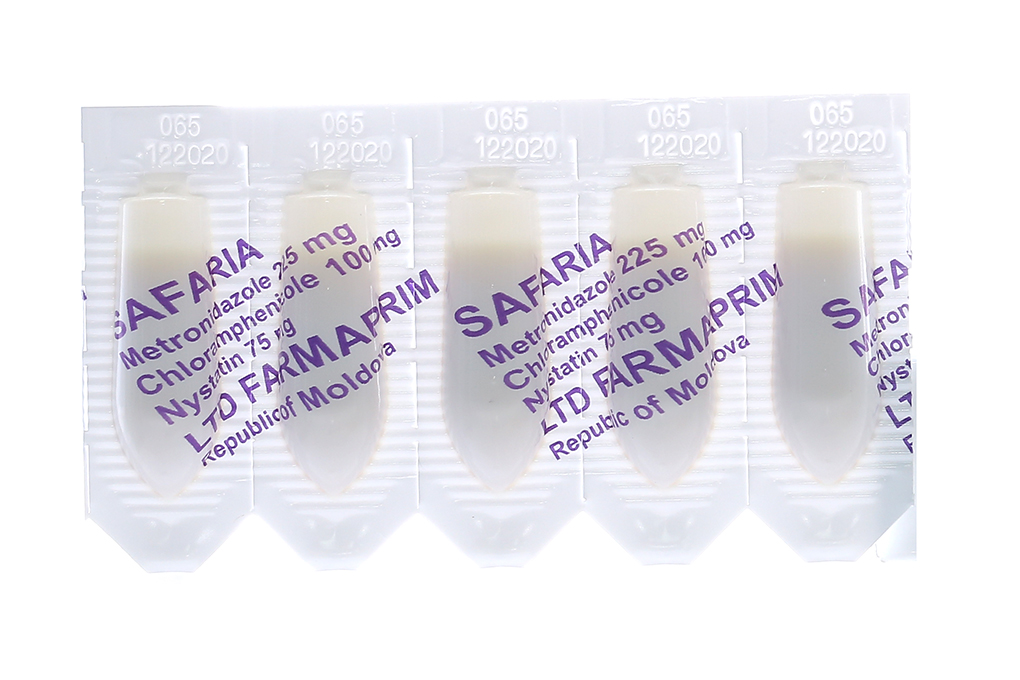 Viên đặt âm đạo trị nấm, nhiễm khuẩn Safaria hộp 10 viên-4