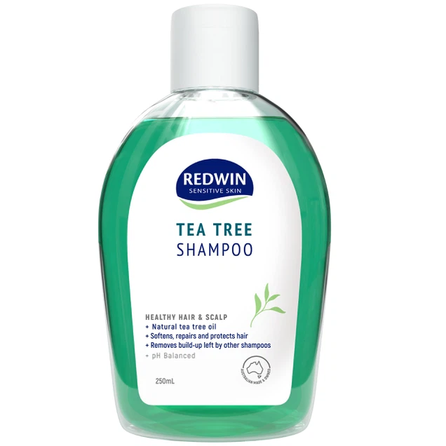 Dầu gội giảm những triệu chứng ngứa, gàu, vảy, nấm da đầu REDWIN Tea Tree Shampoo chai x 250ml