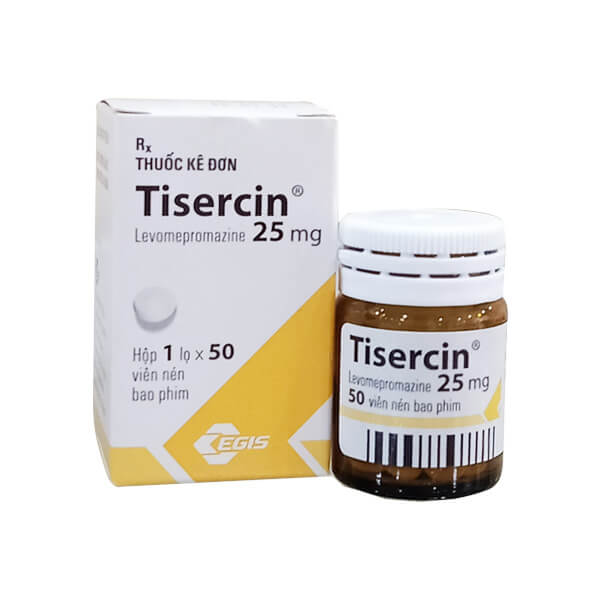 Thuốc hướng tâm thần Tisercin hộp 1 lọ 50 viên