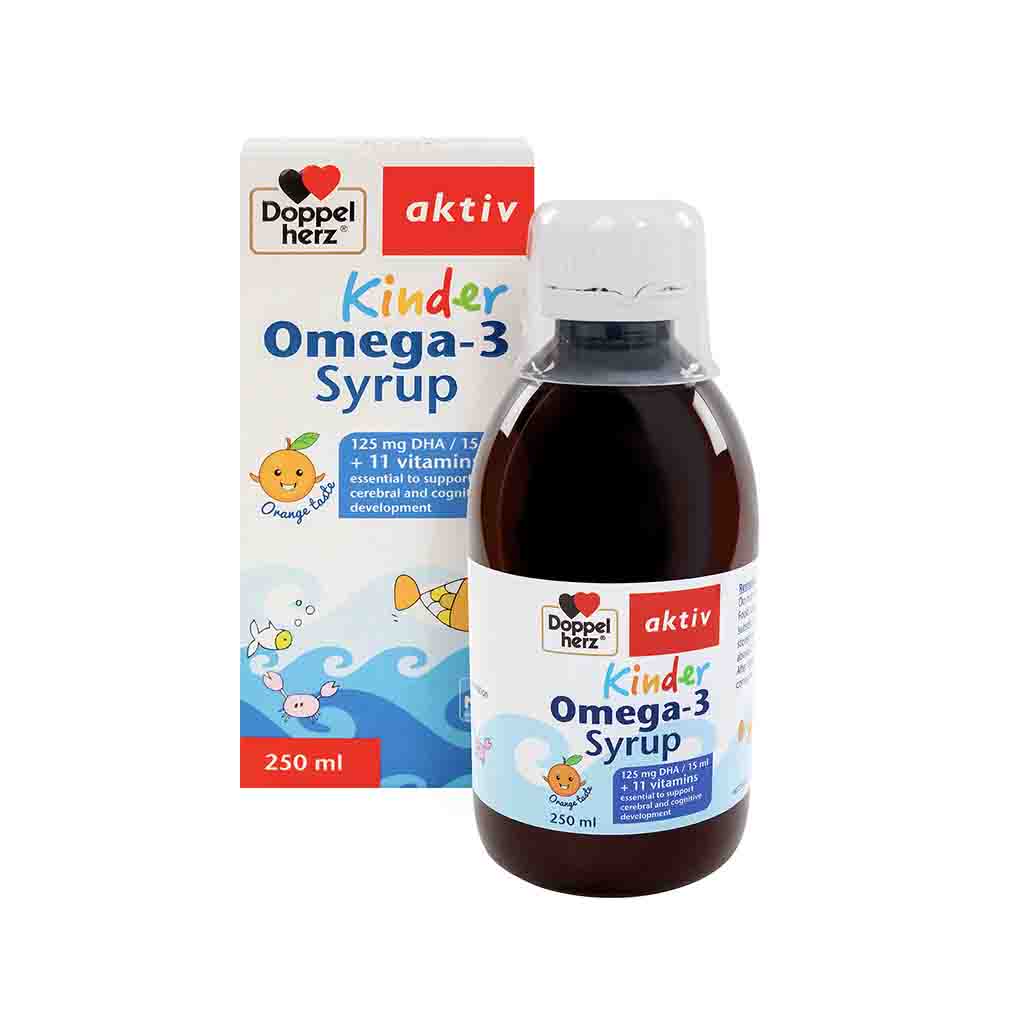 Siro Kinder Omega-3 Syrup Doppelherz  hộp 1 chai 250 ml
