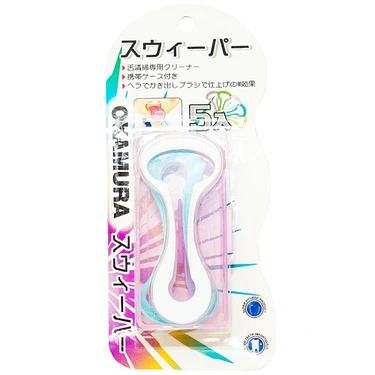 Làm sạch mảng bám ở lưỡi, phòng bệnh nha chu, hôi miệng dụng cụ cạo lưỡi Okamura bịch 12 vỉ x 5 cây