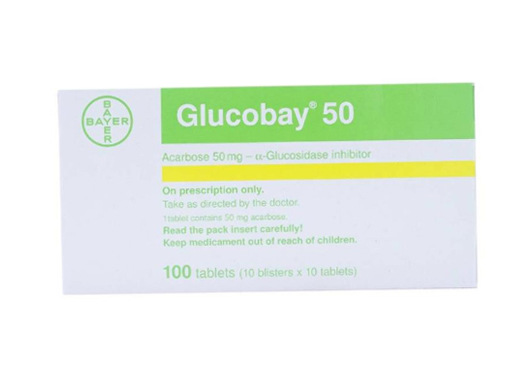 Glucobay 50mg hộp 100 viên-3