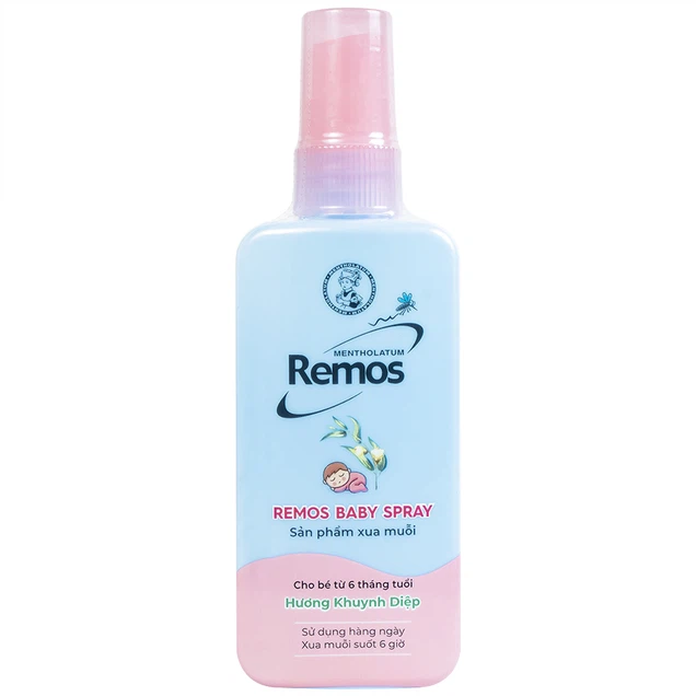 Xịt xua muỗi Remos hương Khuynh Diệp chai 70ml