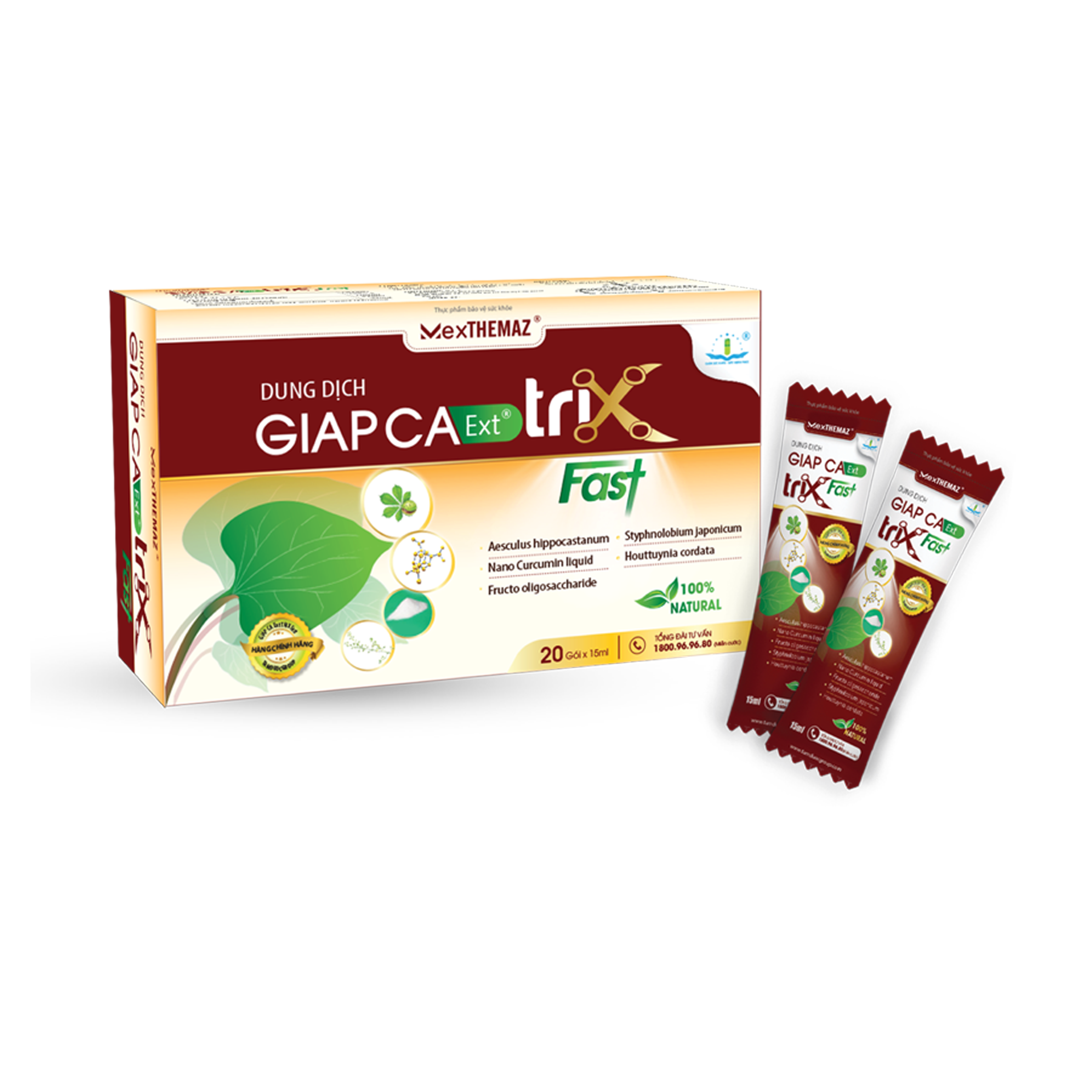 Dung dịch Giấp Cá Ext Trix Fast hộp 20 gói x 15ml