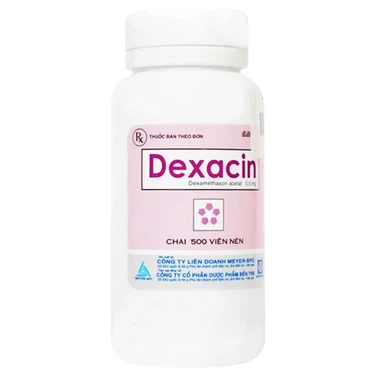 Thuốc điều trị dị ứng phù Quincke nghiêm trọng, sốc phản vệ Dexacin Meyer chai 500 viên