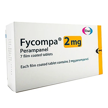 Điều trị bổ trợ cơn động kinh Fycompa 2mg Eisai hộp 4 vỉ x 7 viên