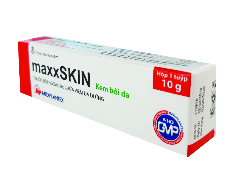 Thuốc bôi ngoài da chữa viên da dị ứng MaxxSkin 10g hộp 1 tuýp 10g
