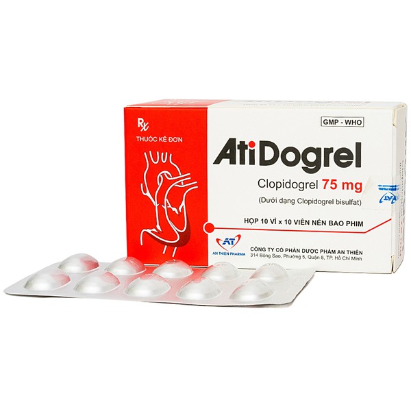 Atidogrel 75mg hộp 100 viên