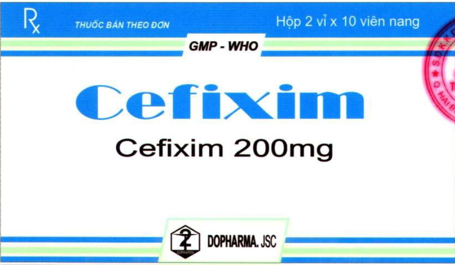 Thuốc kháng sinh Cefixim 200 TW2 hộp 2 vỉ x 10 viên