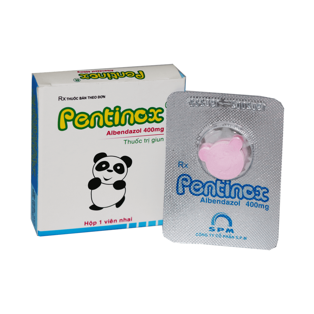 Thuốc tẩy giun Pentinox  hộp 1 viên