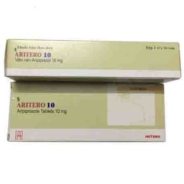 Thuốc điều trị tâm thần phân liệt, rối loạn lưỡng cực Aritero 10 Hetero hộp 3 vỉ x 10 viên