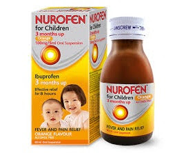 Siro giảm đau, hạ sốt cho trẻ em Nurofen For Children 3 Months Up hộp 1 chai 60ml-2