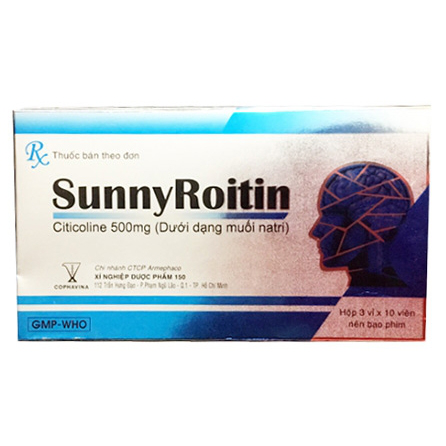 Điều trị rối loạn mạch máu não Sunny Roitin Cophavina hộp 3 vỉ x 10 viên