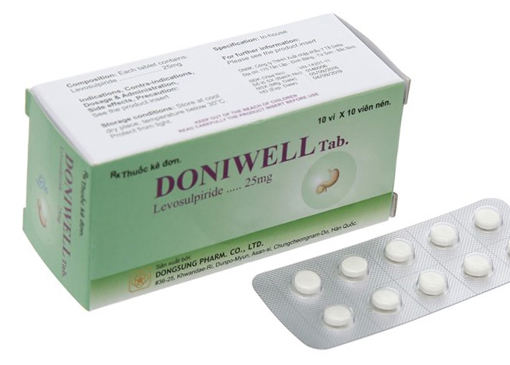 Thuốc tác dụng trên đường tiêu hóa Doniwell  hộp 100 viên