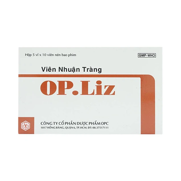 Điều trị táo bón OP.Liz OPC nhuận tràng hộp 5 vỉ x 10 viên