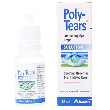 Thuốc nhỏ mắt điều trị hội chứng khô mắt, giảm tiết nước mắt Poly-Tears Alcon hộp x 15ml