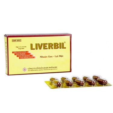 Hỗ trợ nhuận gan, lợi mậ Liverbil OPC hộp 2 vỉ x 10 viên