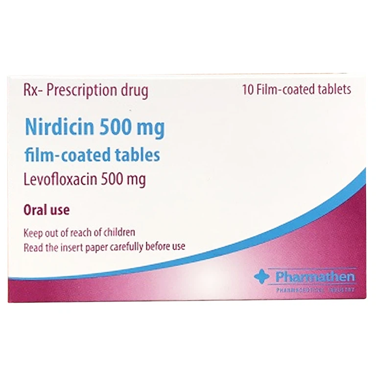 Thuốc kháng sinh Nirdicin 500mg Pharmathen hộp 1 vỉ x 10 viên