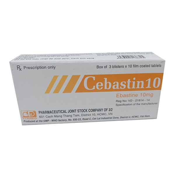 Thuốc chống dị ứng CEBASTIN 10 hộp 30 viên-2