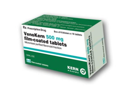 Thuốc điều trị triệu chứng có liên quan mạch máu Venokern hộp 60 viên -1