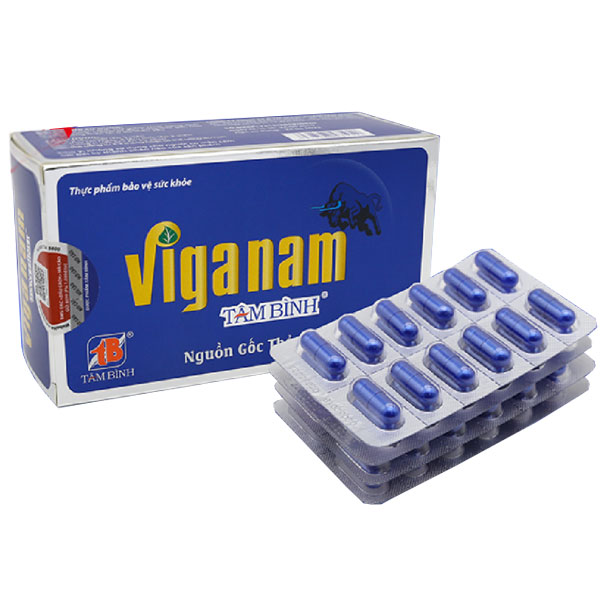 Viên uống hỗ trợ tăng cường sinh lý nam giới Viganam Tâm Bình hộp 5 vỉ x 12 viên