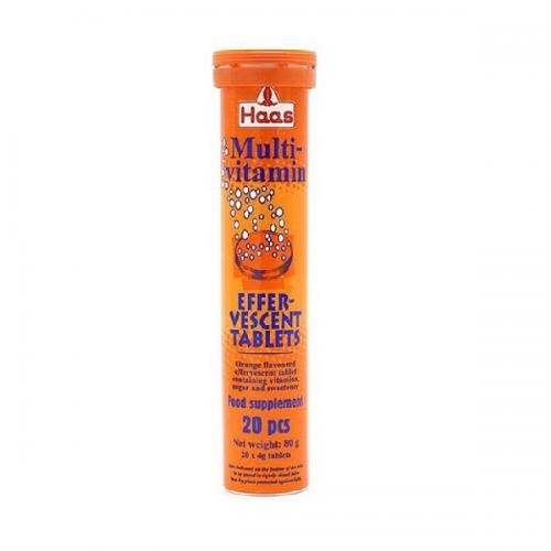 Viên Sủi hương cam Haas Multi-vitamin tuýp 20 viên