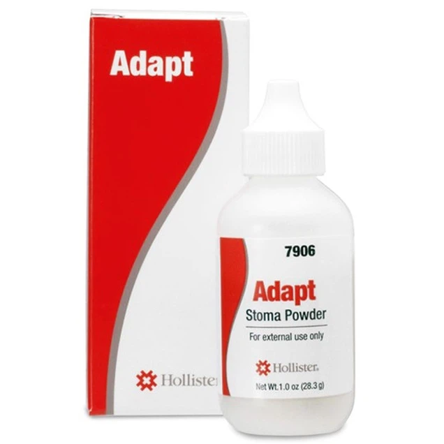 Bột hút ẩm chống loét cho vùng da tổn thương, vùng quanh hậu môn nhân tạo Adapt Stoma Powder Hollister hộp x 28.3g