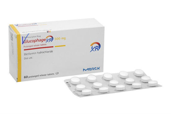 Thuốc điều trị đái tháo đường Glucophage XR 500mg hộp 60 viên