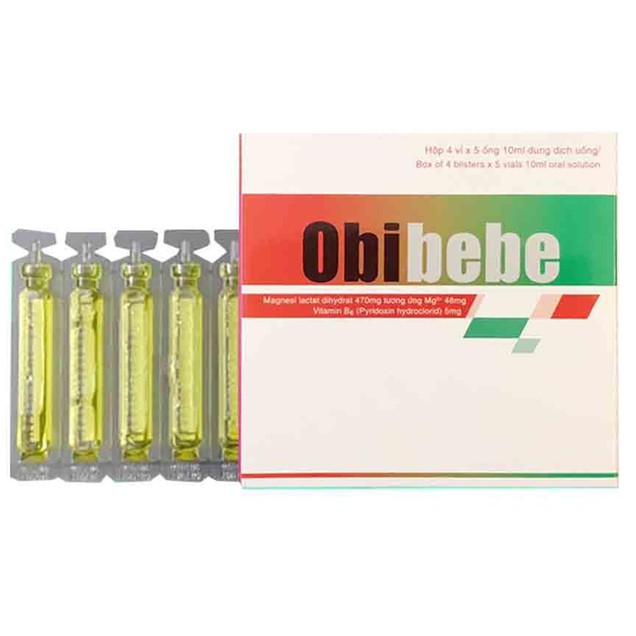 Dung dịch uống Obibebe Hataphar hộp 4 vỉ x 5 ống
