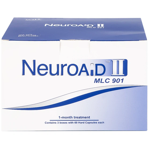 Điều trị phục hồi chức năng cho bệnh nhân đột quỵ NeuroAID II MLC 901 Moleac hộp 3 hộp lẻ x 60 viên