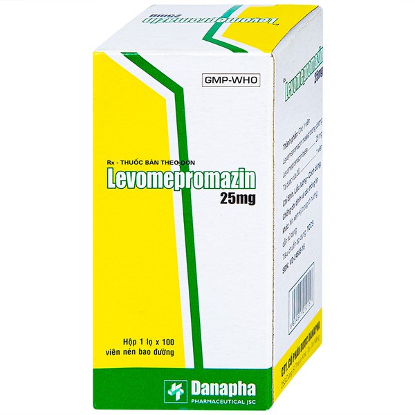 Thuốc hướng tâm thần Levomepromazin 25mg hộp 1 lọ x 100 viên