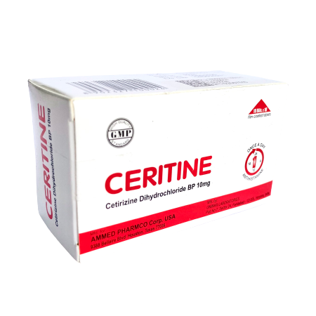 Thuốc chống dị ứng Ceritine hộp 100 viên