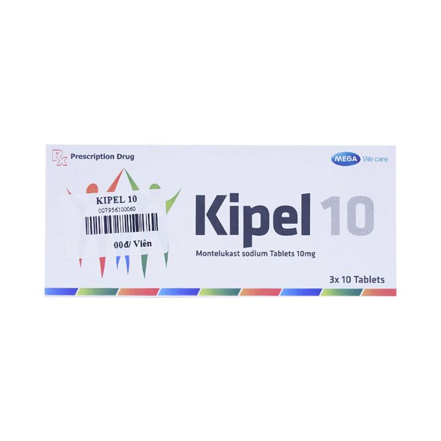 Phòng và điều trị hen phế quản mạn tính, co thắt phế quản Kipel 10 MEGA We Care hộp 3 vỉ x 10 viên